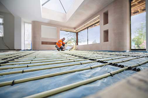 Heated Floors Page Image Heated Floors Installation Services